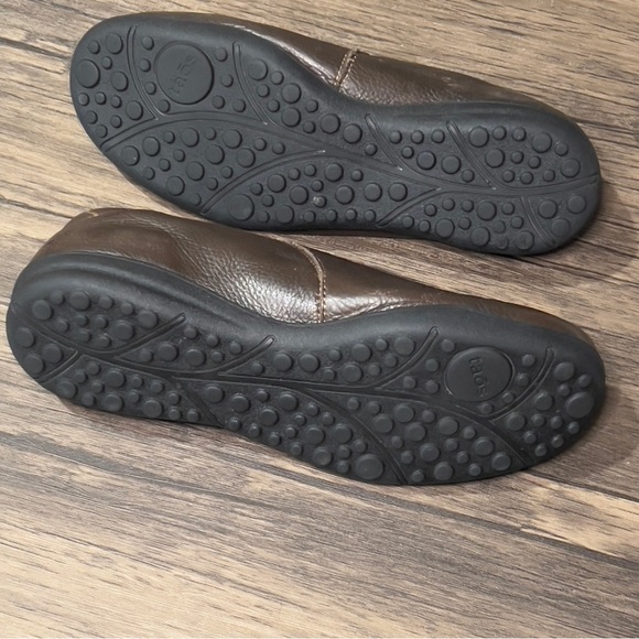 Taos Town Center Leather Dark Brown Slip On Comfort Shoes Flats Walking - Picture 14 of 15